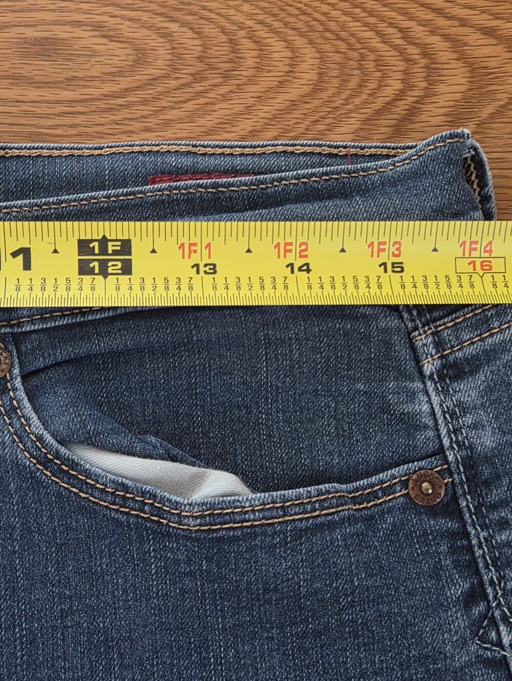 Y2K Lucky Brand Jeans Womens 12 / 31 Regular Sofia Straight Leg Baggy Stretch - Picture 6 of 12